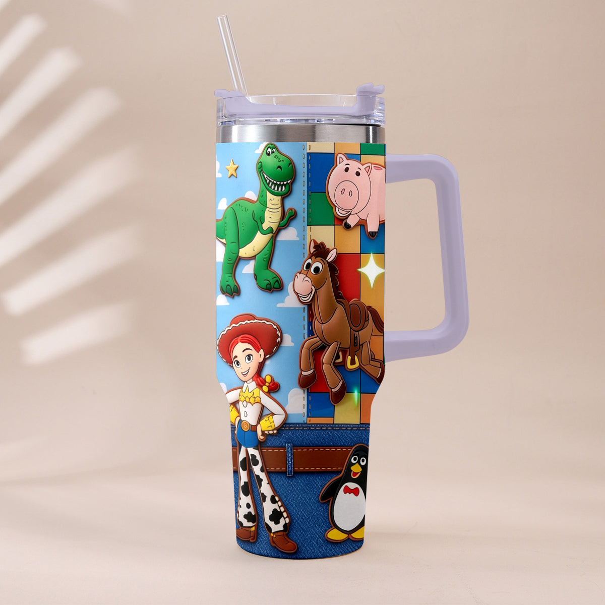 Galaxy And Western Buddy Toy - Personalized Toy Story Tumbler With Plush Charm