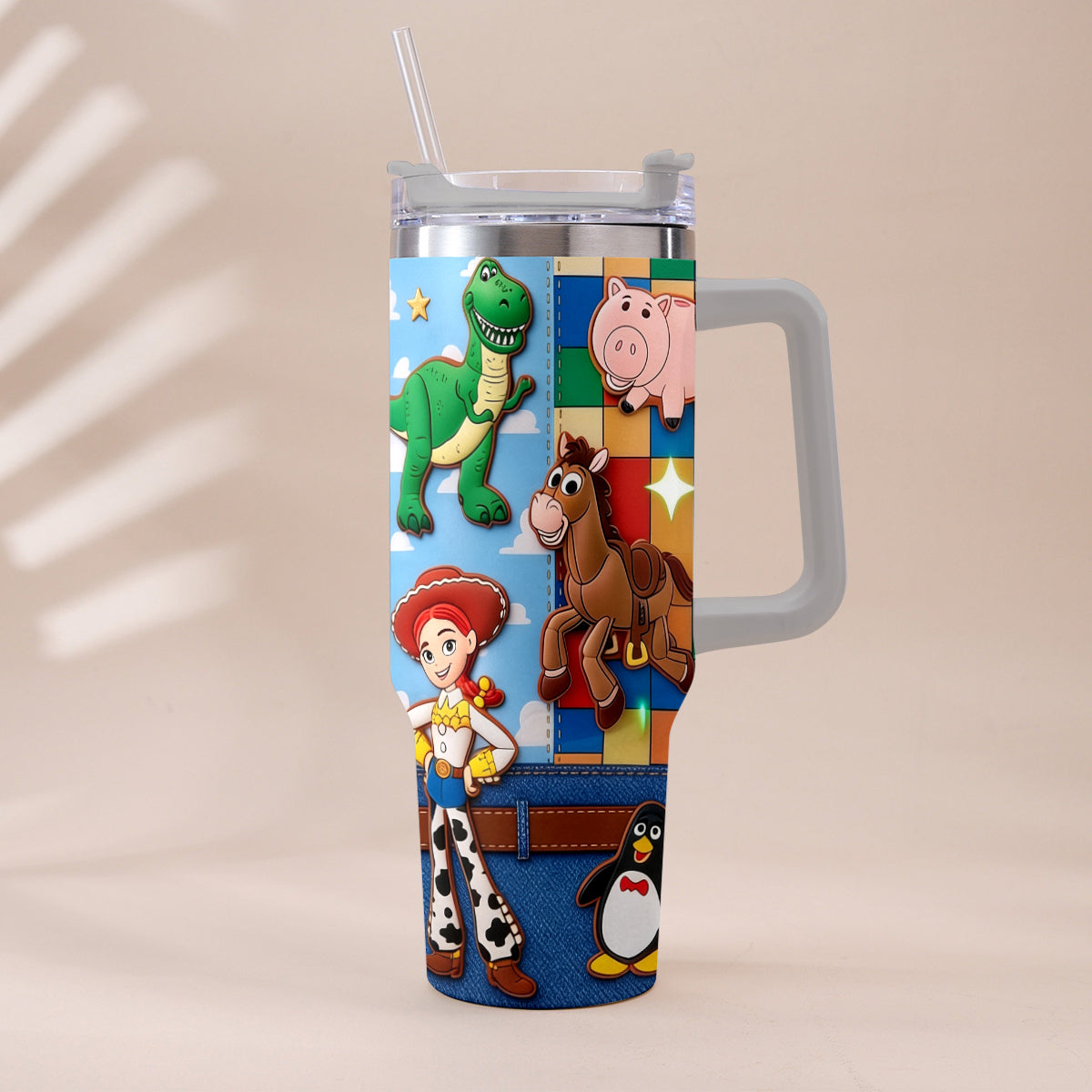 Galaxy And Western Buddy Toy - Personalized Toy Story Tumbler With Plush Charm