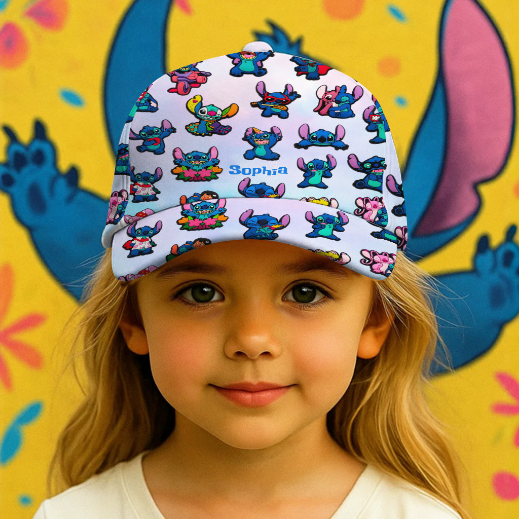Cute Blue Ohana - Personalized Ohana Classic Cap