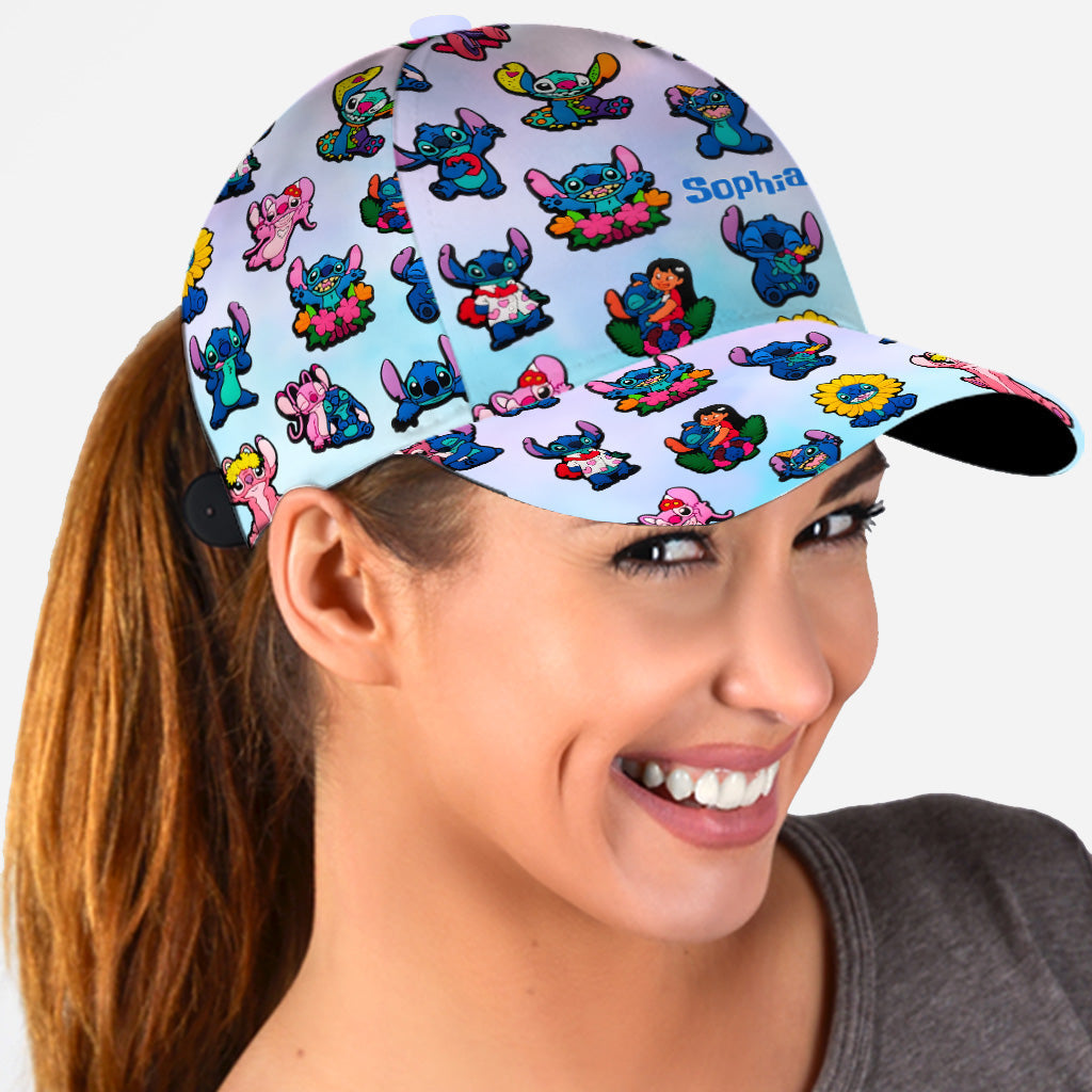 Cute Blue Ohana - Personalized Ohana Classic Cap