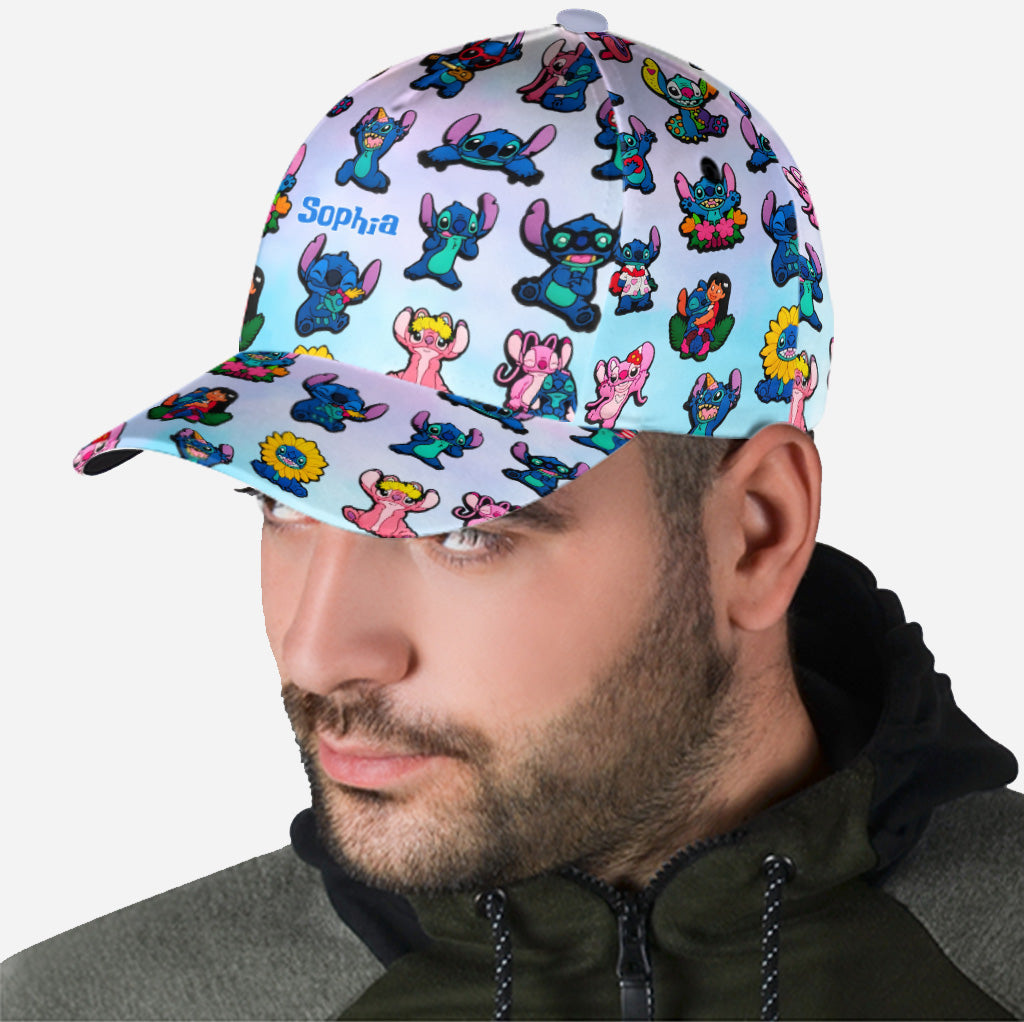 Cute Blue Ohana - Personalized Ohana Classic Cap