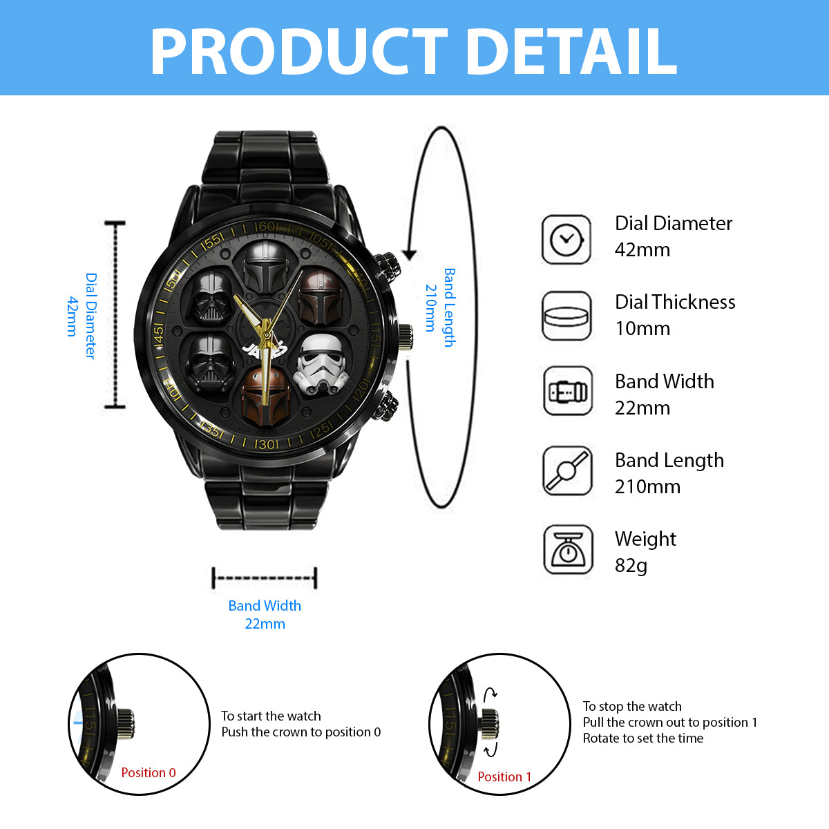 Galactic Legacy - Personalized The Force Hand Watch