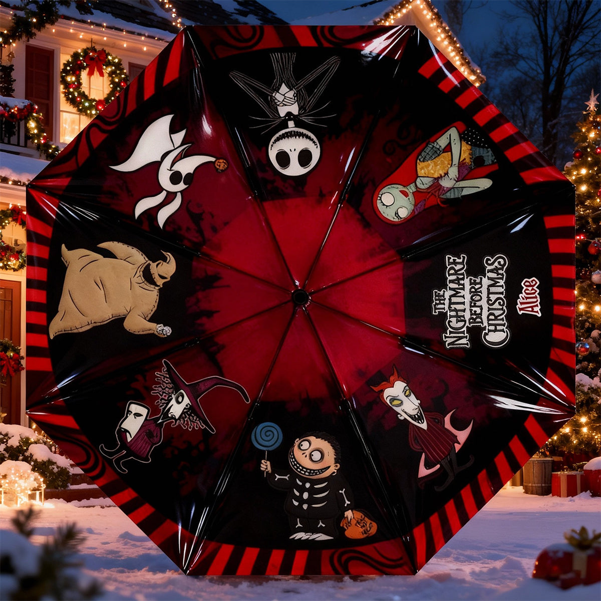 Nightmare Before Christmas - Personalized Nightmare Umbrella
