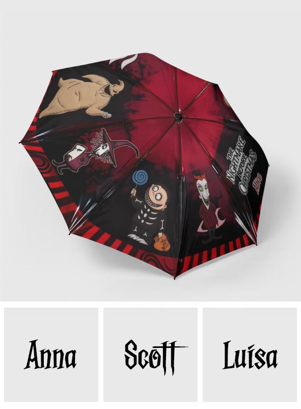 Nightmare Before Christmas - Personalized Nightmare Umbrella