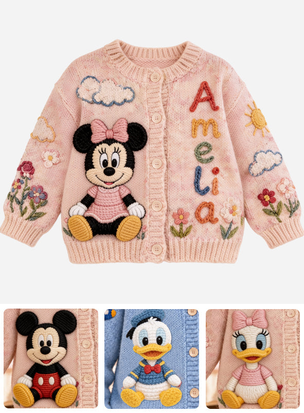 Magical Day - Personalized Mouse Cardigan Sweater
