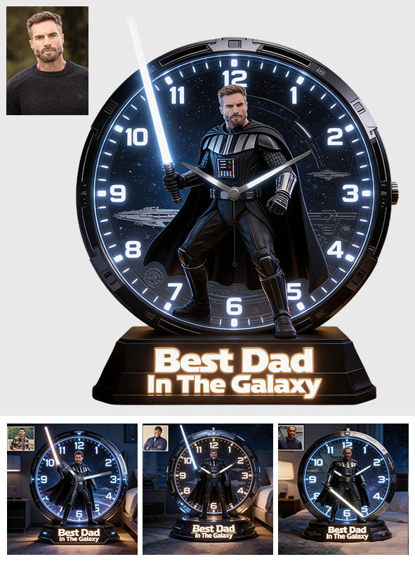Custom Any Photo - Personalized The Force Desk Clock Plaque