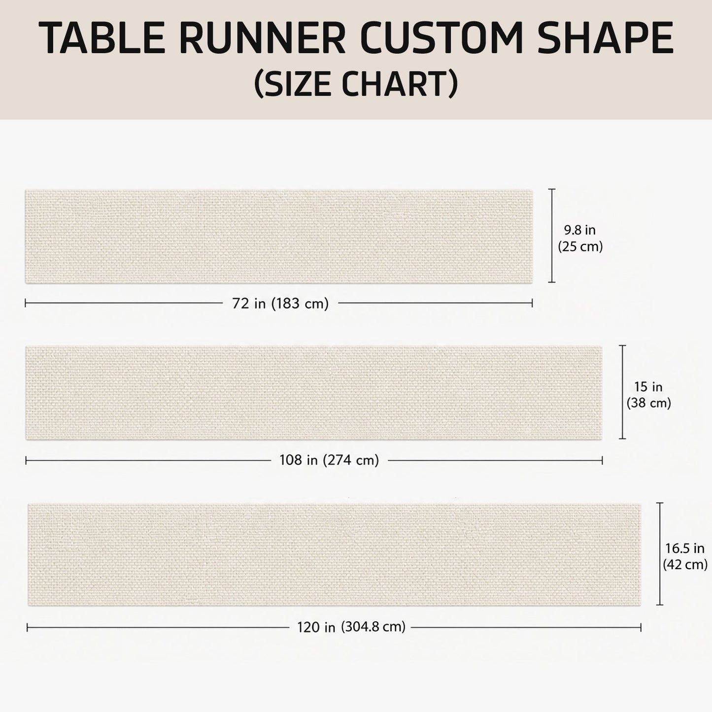250 Years Table Decoration - Personalized Mouse Custom Shape Table Runner