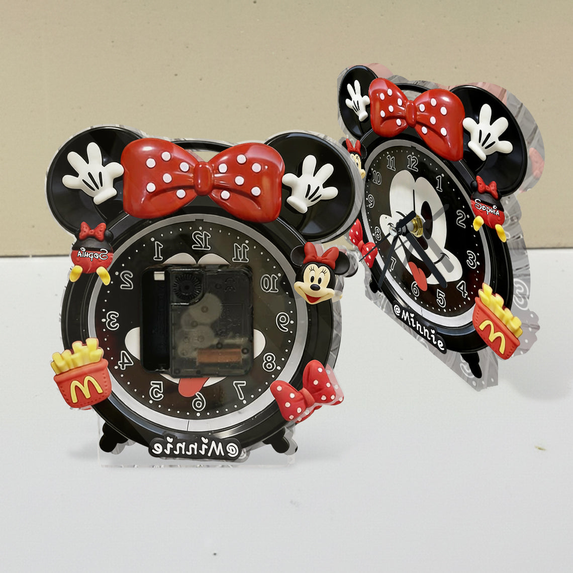 Big Ears Friend - Personalized Mouse Desk Clock Plaque