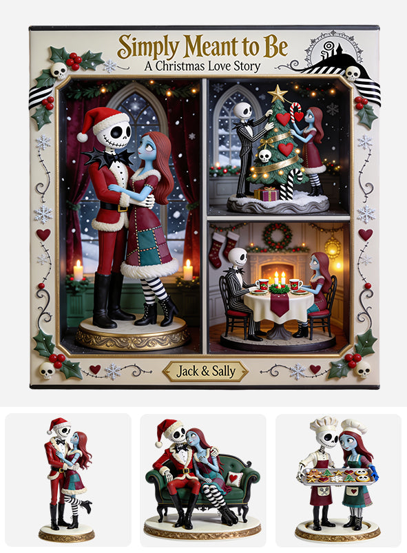 A Christmas Love Story - Personalized Nightmare Folded Advent Calendar With Ornaments