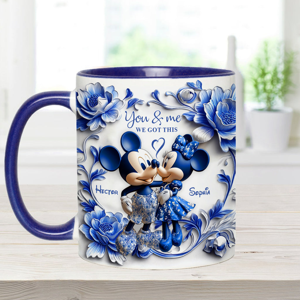You & Me We Got This - Personalized Mouse Accent Mug