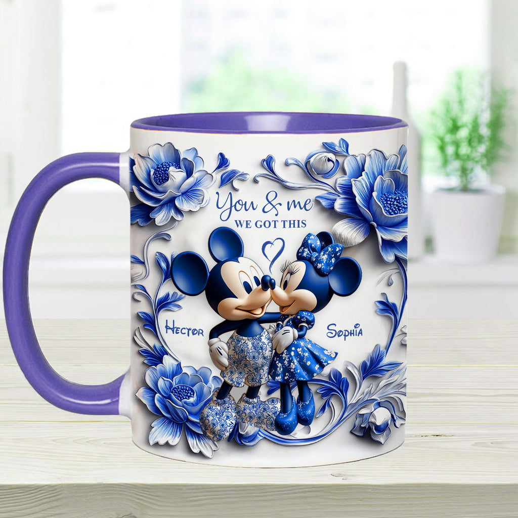 You & Me We Got This - Personalized Mouse Accent Mug