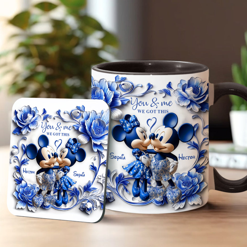 You & Me We Got This - Personalized Mouse Accent Mug