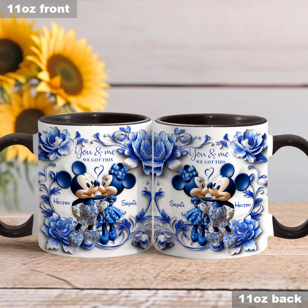 You & Me We Got This - Personalized Mouse Accent Mug