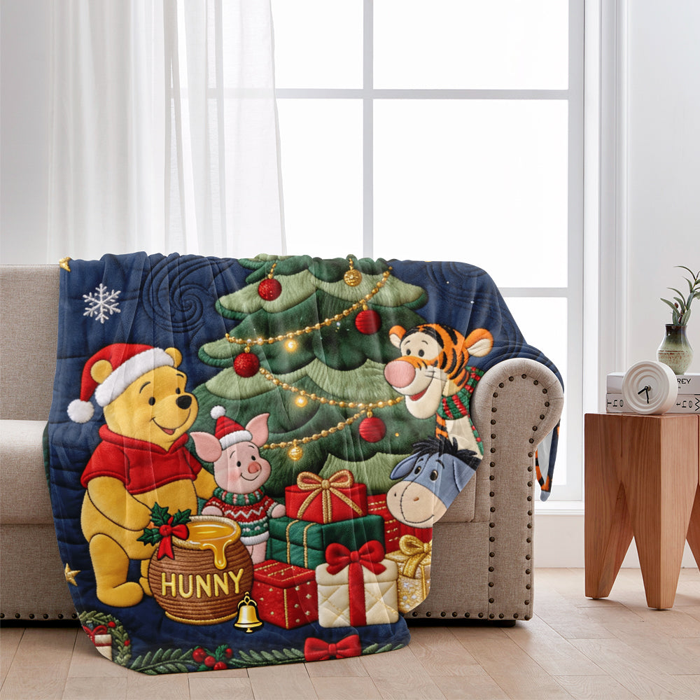 Magical Season - Personalized Yellow Bear Blanket