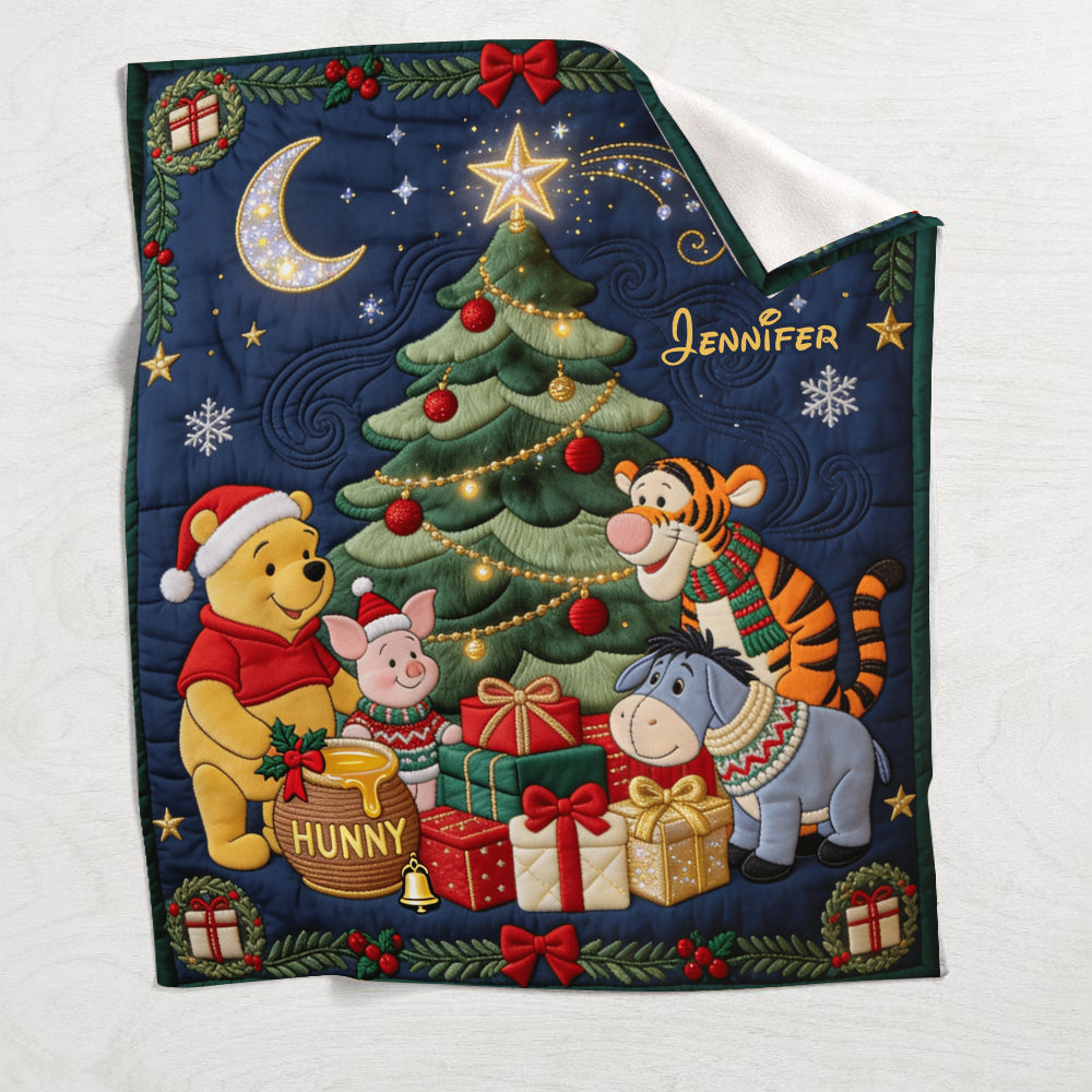 Magical Season - Personalized Yellow Bear Blanket
