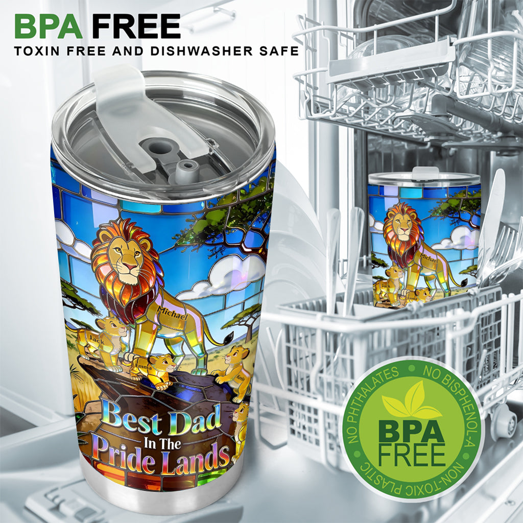 Best Dad In The Pride Lands - Personalized Tumbler