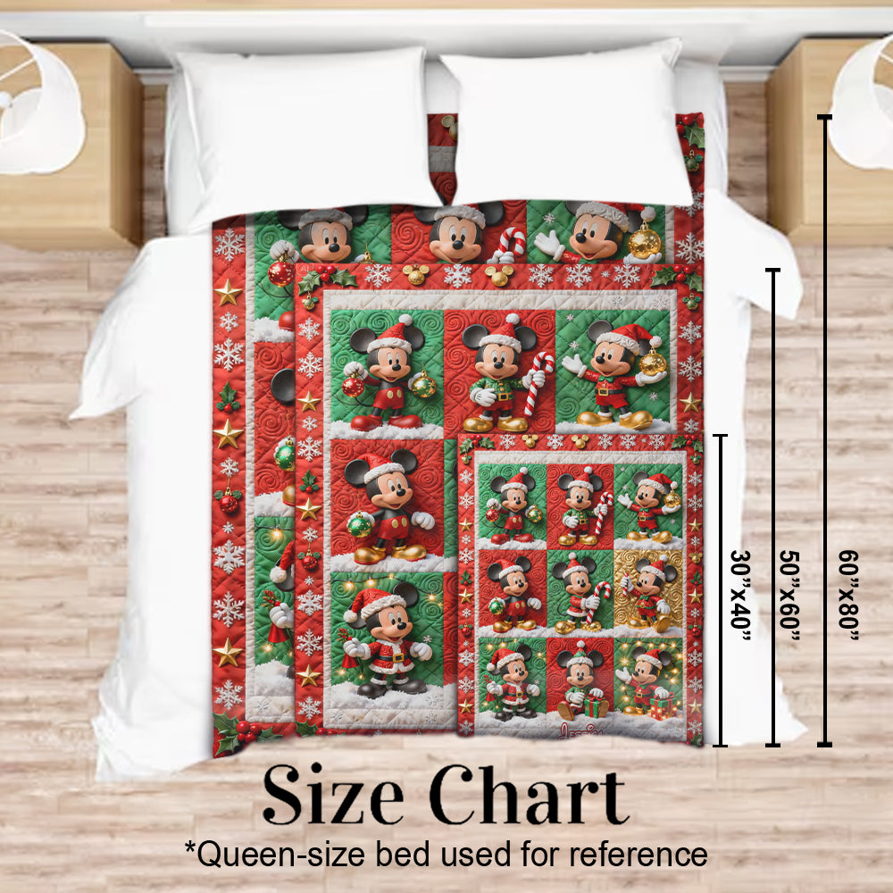 Magical Christmas - Personalized Mouse Blanket