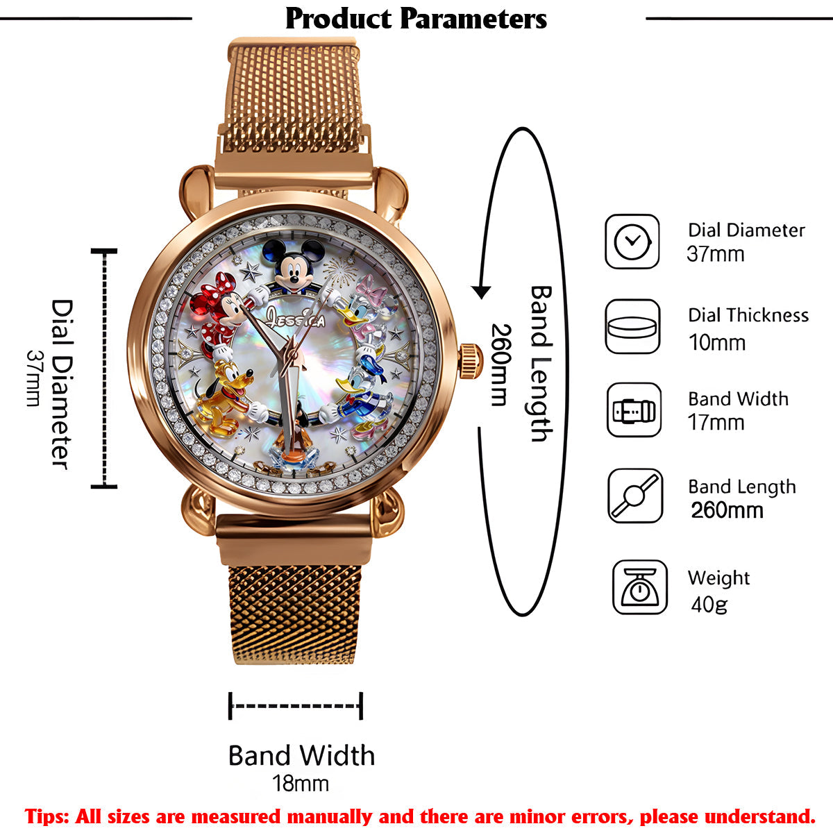 Friends 250 Anniversary - Personalized Mouse Women Hand Watch