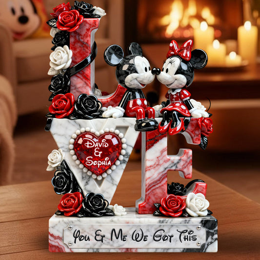 You And Me We Got This - Personalized Mouse Custom Shaped Acrylic Plaque