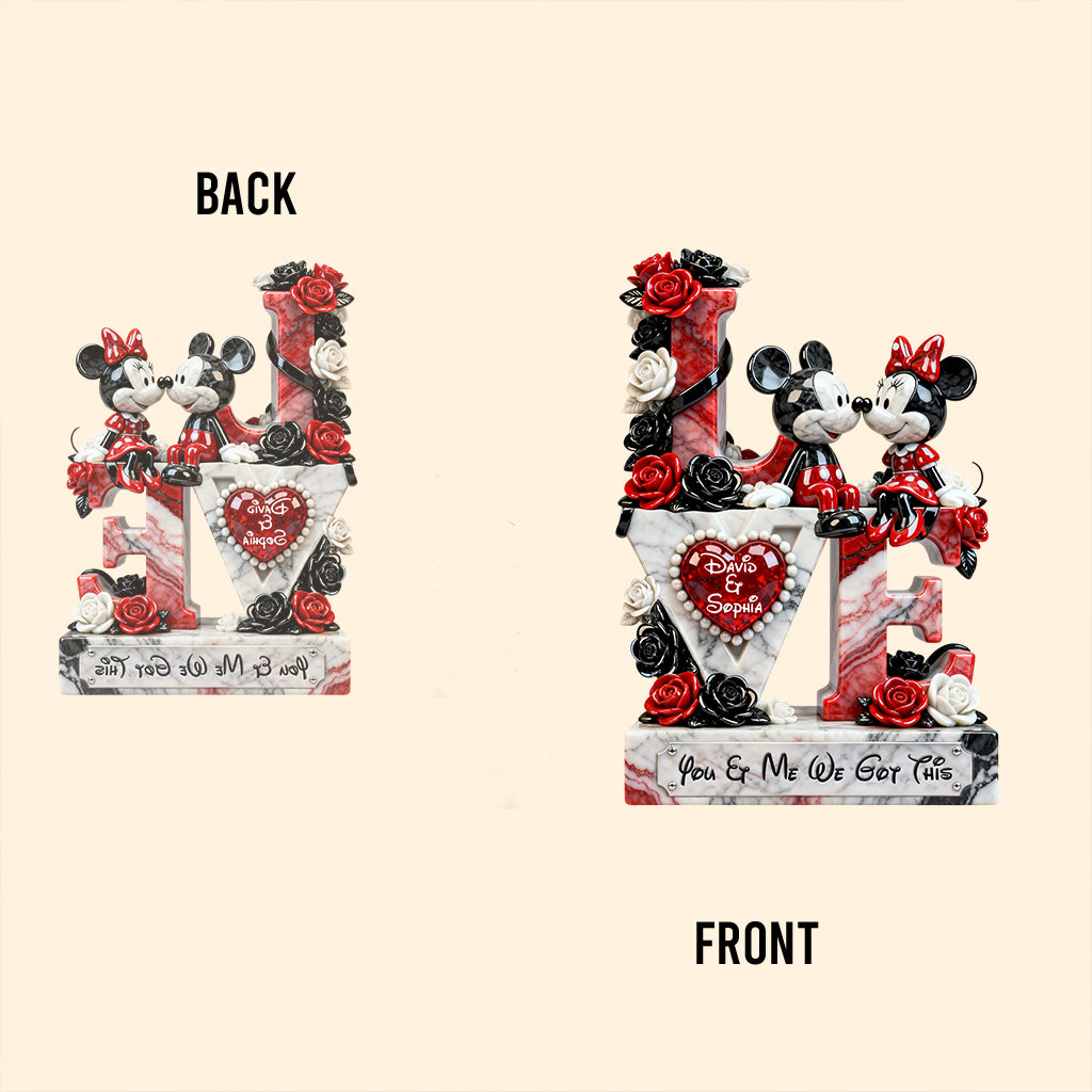 You And Me We Got This - Personalized Mouse Custom Shaped Acrylic Plaque