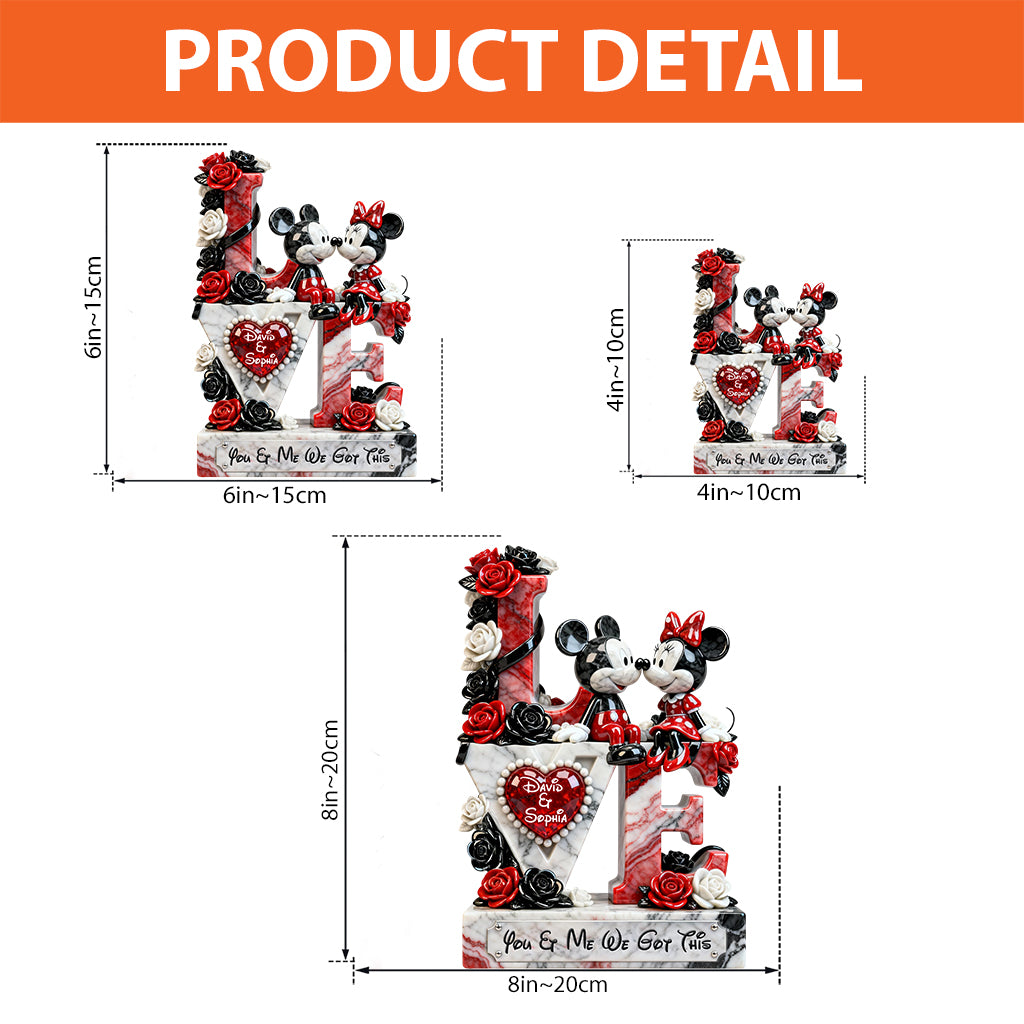 You And Me We Got This - Personalized Mouse Custom Shaped Acrylic Plaque