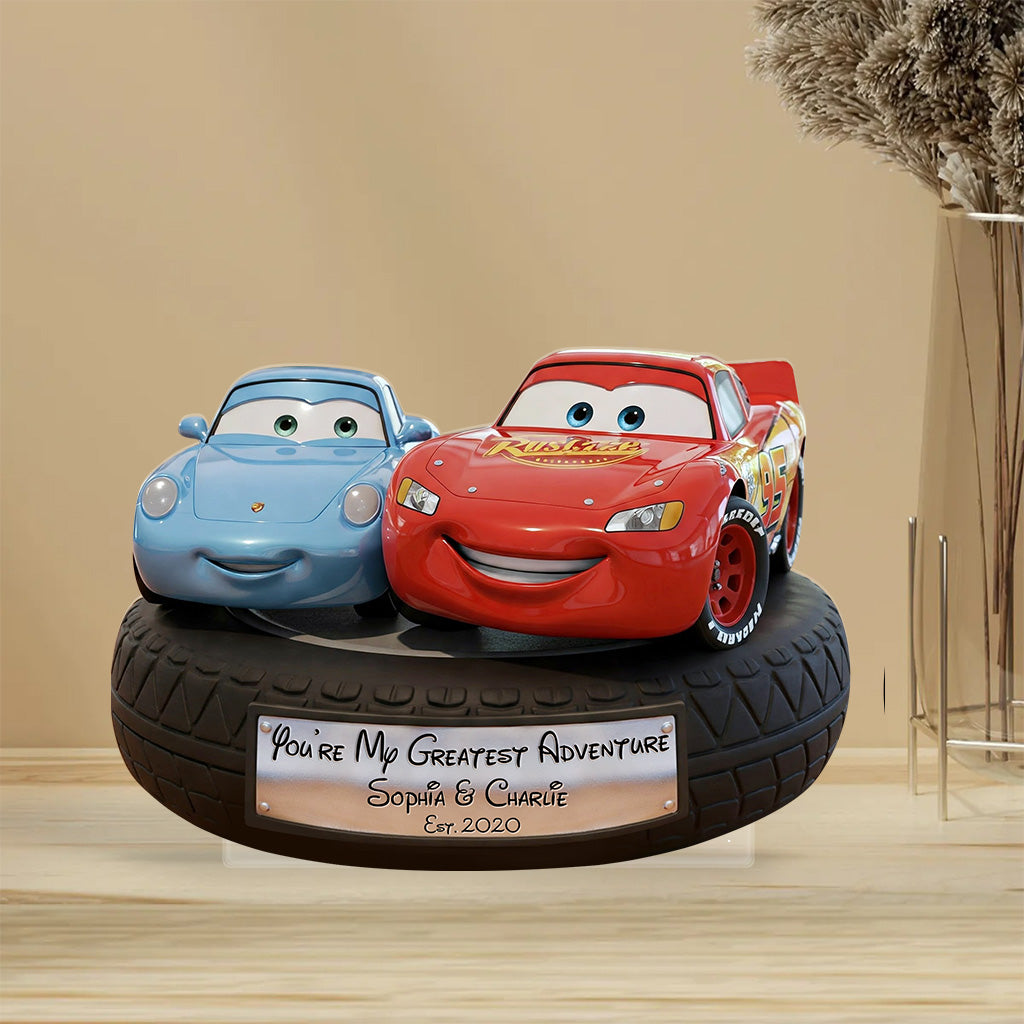 You're My Greatest Adventure - Personalized Couple Custom Shaped Acrylic Plaque