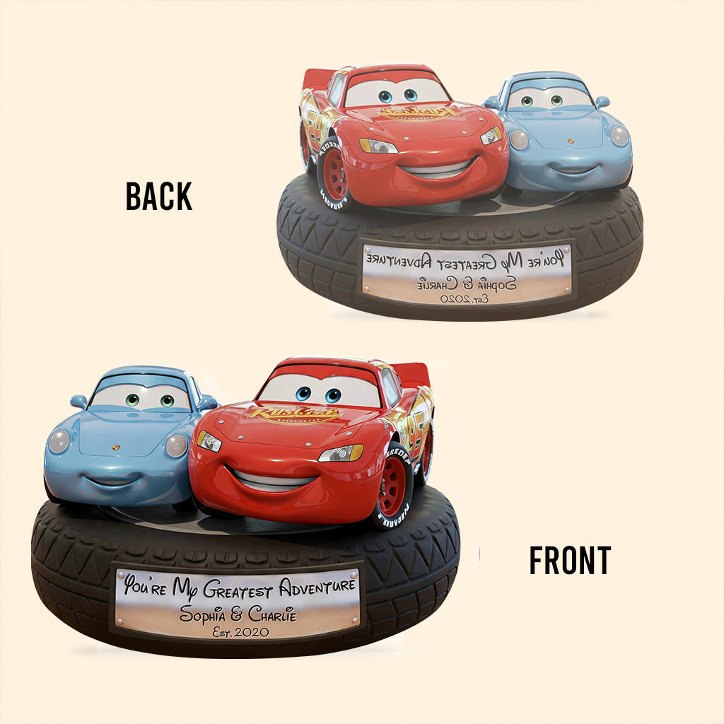 You're My Greatest Adventure - Personalized Couple Custom Shaped Acrylic Plaque