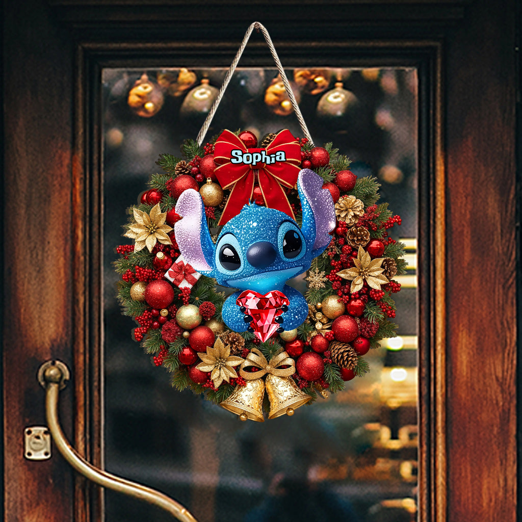 Merry Christmas - Personalized Ohana Custom Shaped Wood Sign