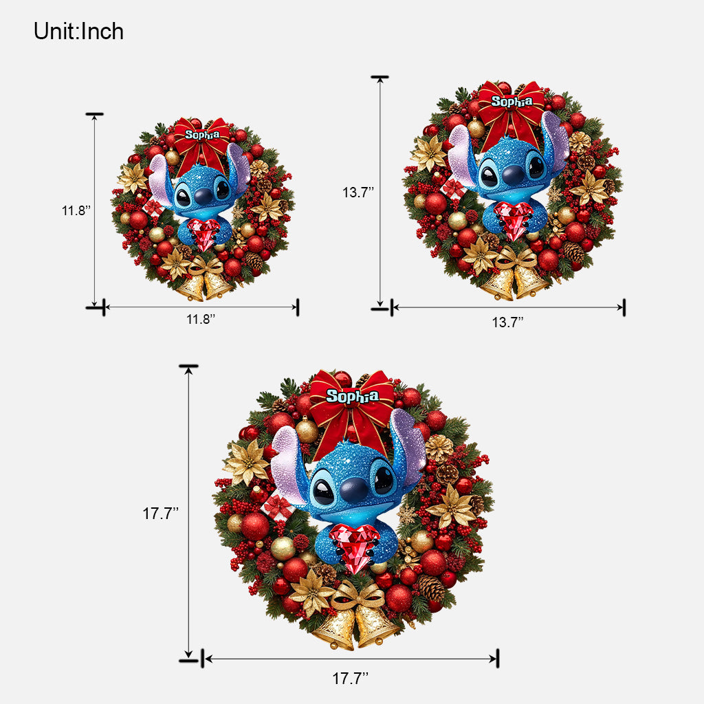 Merry Christmas - Personalized Ohana Custom Shaped Wood Sign