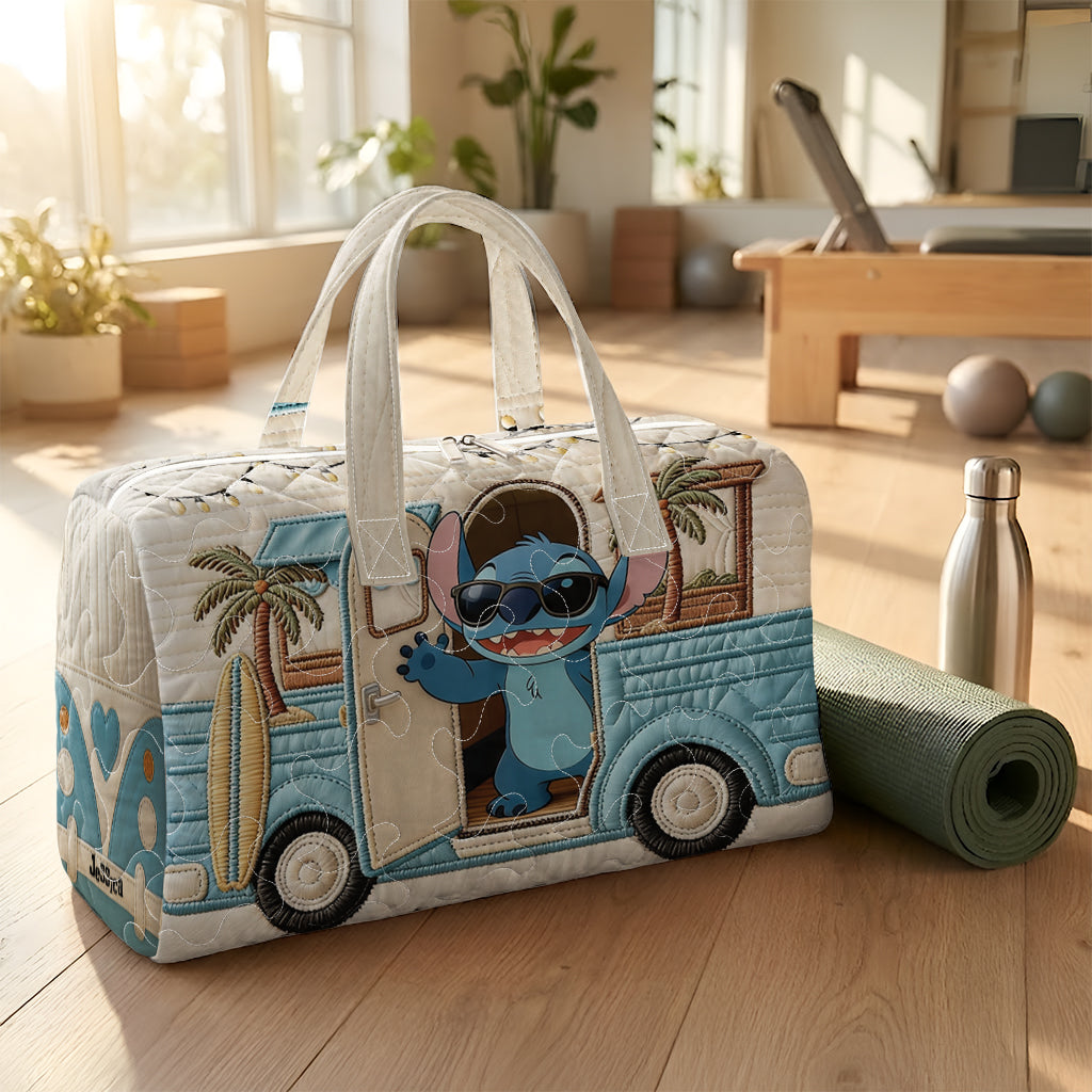 Ohana Means Family - Personalized Ohana Quilted Duffle Bag