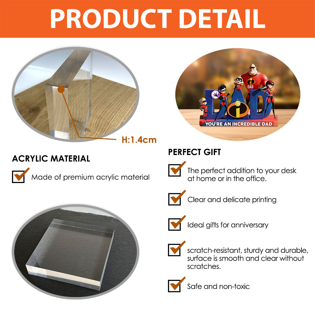 Incredible Family - Personalized Mouse Custom Shaped Acrylic Plaque