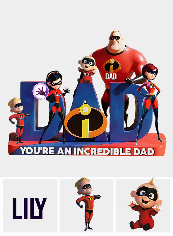 Incredible Family - Personalized Mouse Custom Shaped Acrylic Plaque