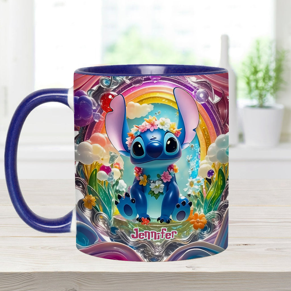 Cute Monster - Personalized Ohana Accent Mug