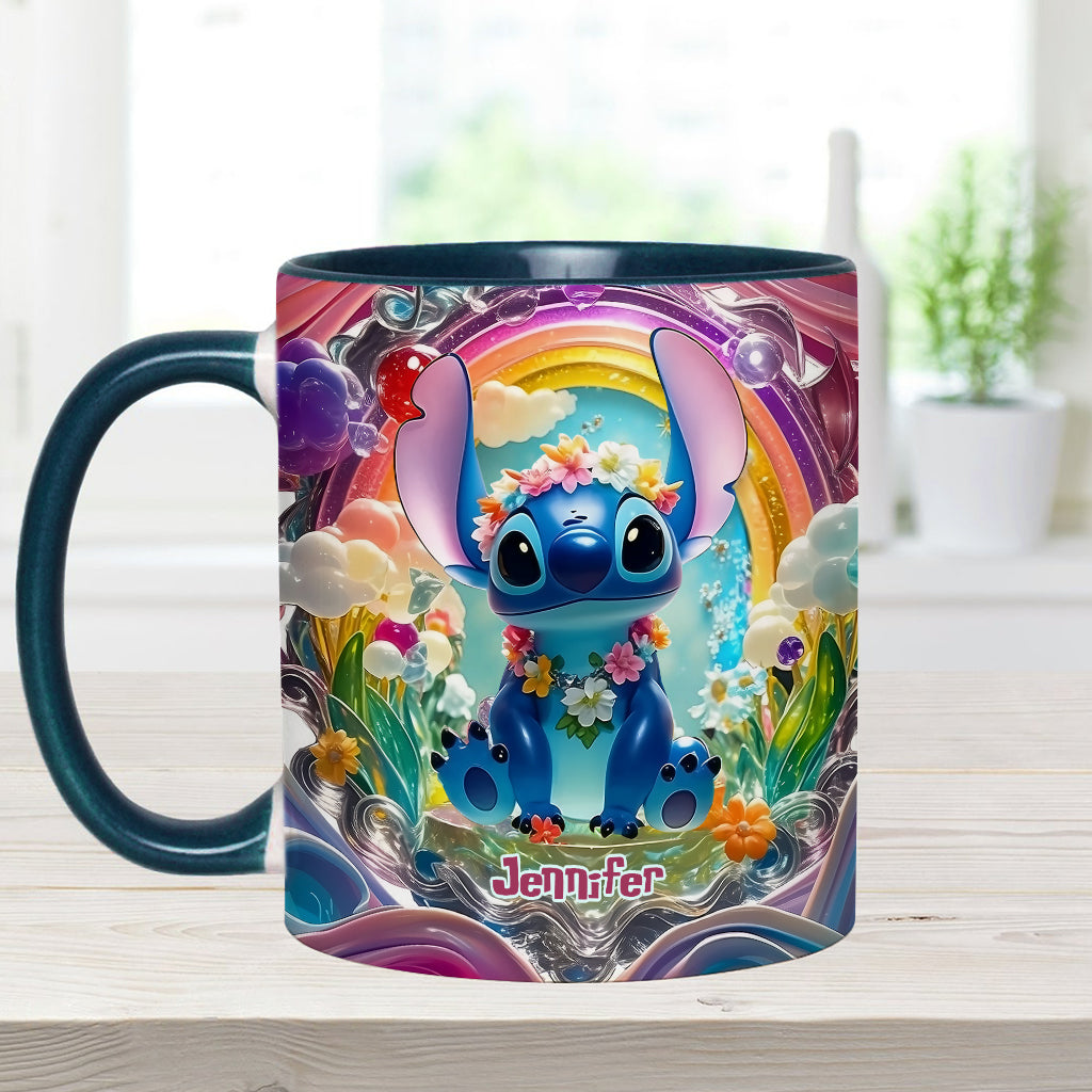 Cute Monster - Personalized Ohana Accent Mug
