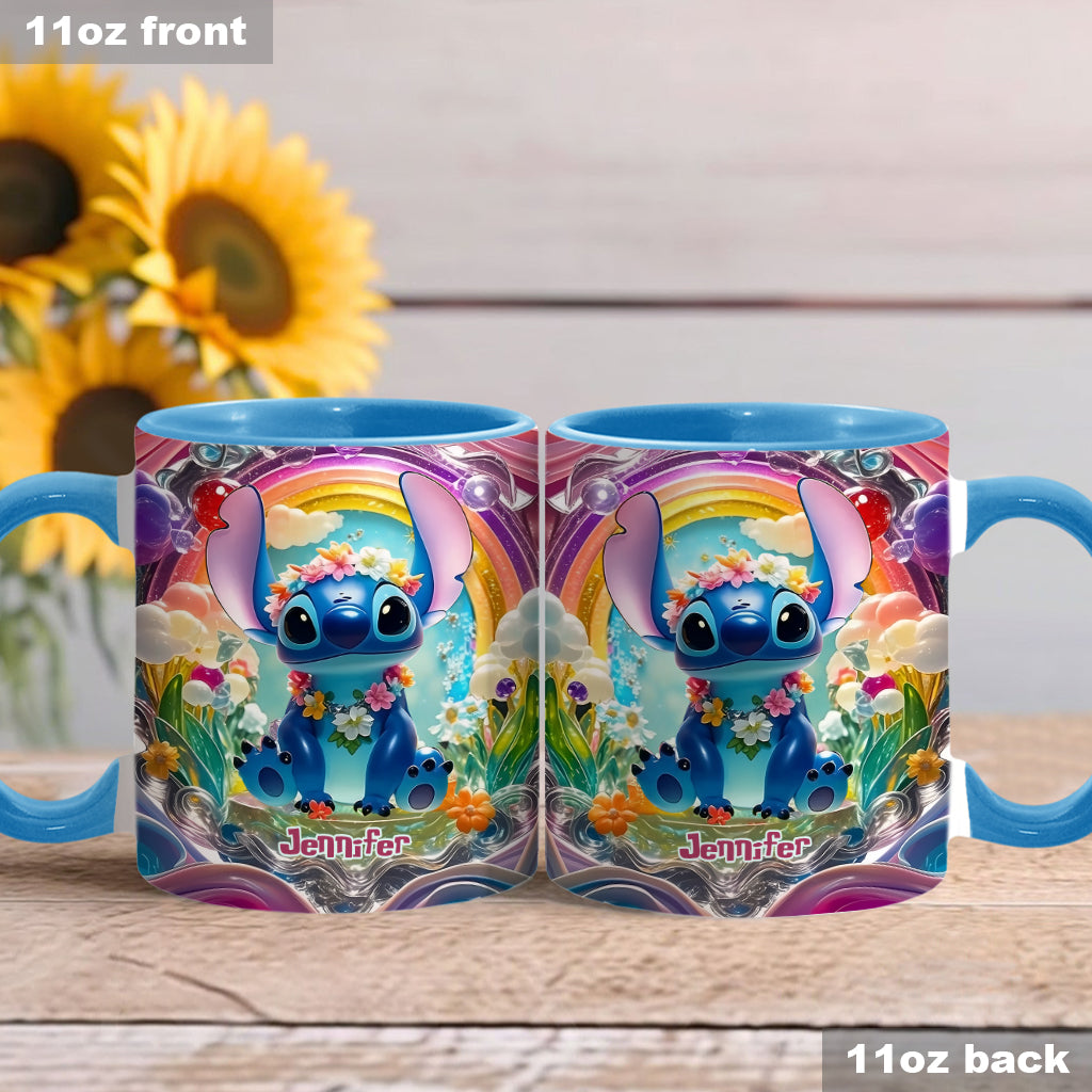 Cute Monster - Personalized Ohana Accent Mug