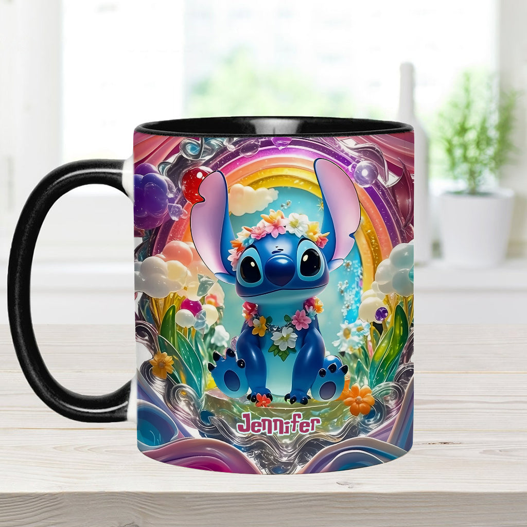 Cute Monster - Personalized Ohana Accent Mug