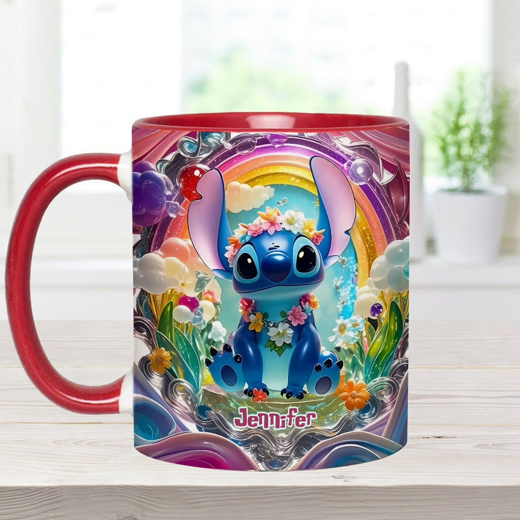 Cute Monster - Personalized Ohana Accent Mug
