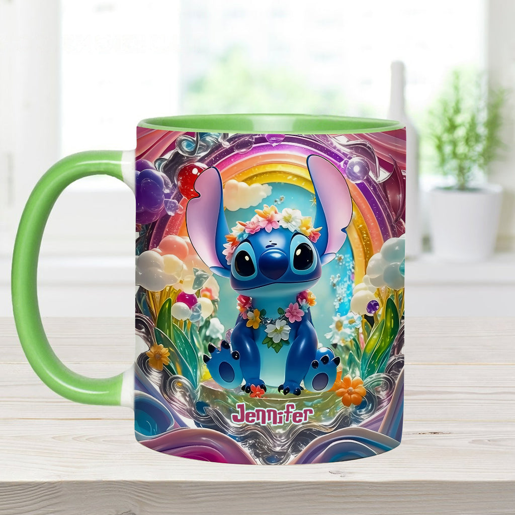 Cute Monster - Personalized Ohana Accent Mug