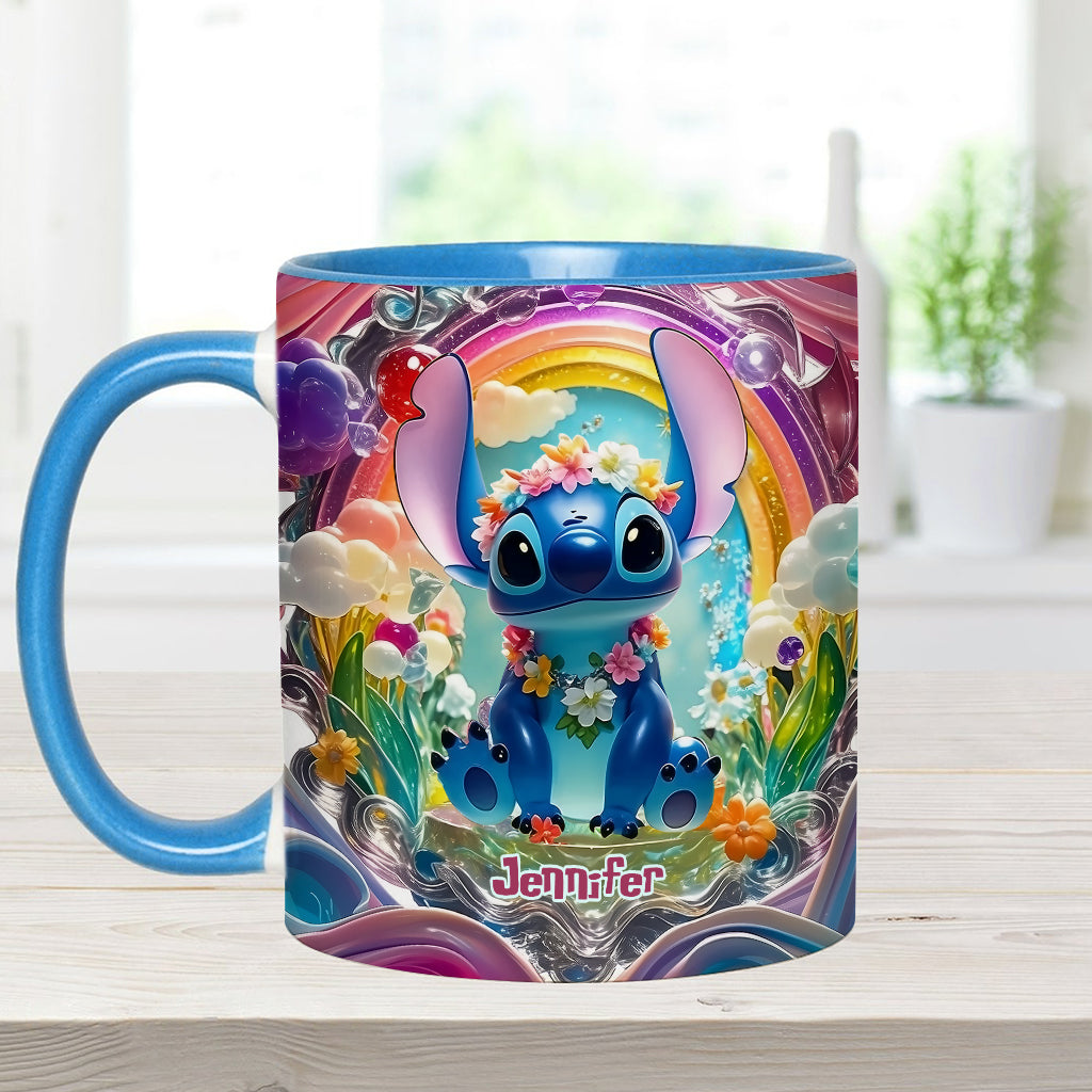 Cute Monster - Personalized Ohana Accent Mug