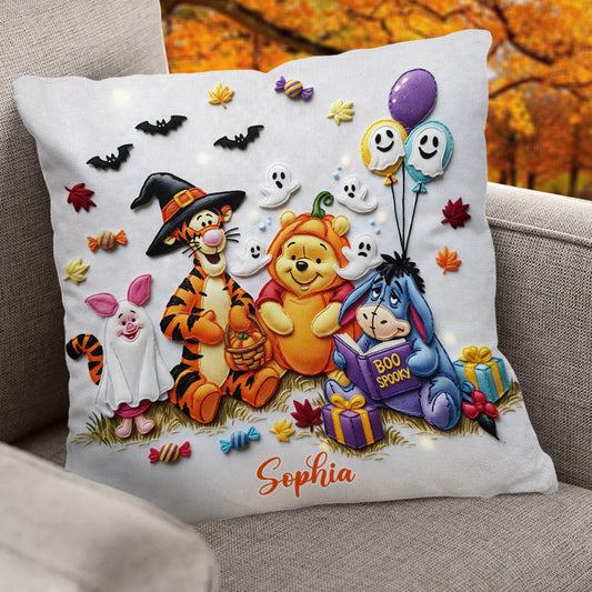 Boo Spooky - Personalized Mouse Throw Pillow
