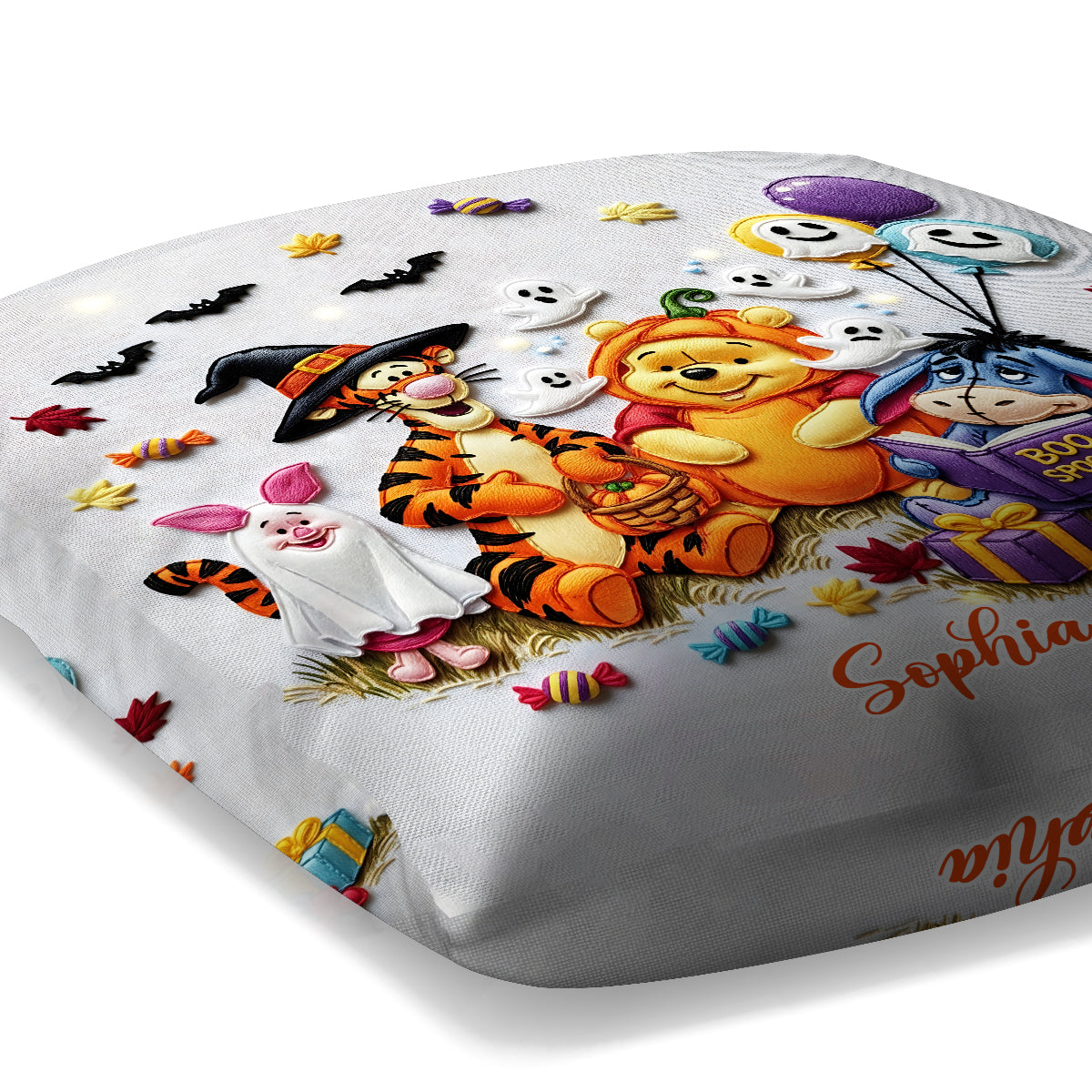 Boo Spooky - Personalized Mouse Throw Pillow