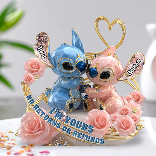 I'm Yours No Returns Or Refunds - Personalized Ohana Custom Shaped Acrylic Plaque