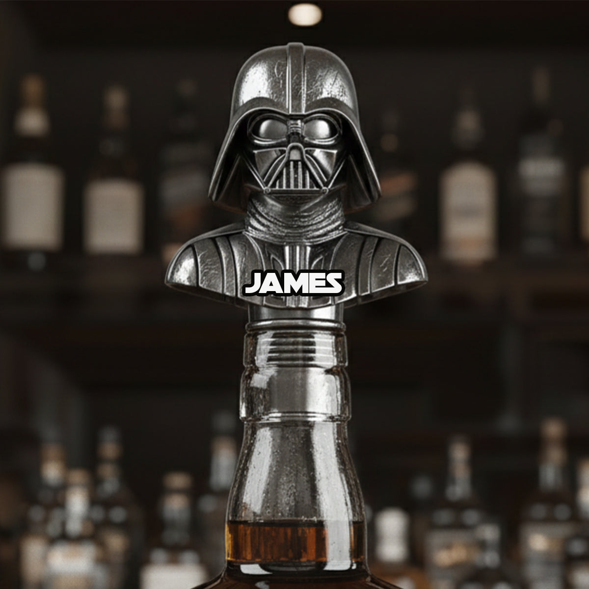 The Black Armored Commander - Personalized The Force Bottle Stopper