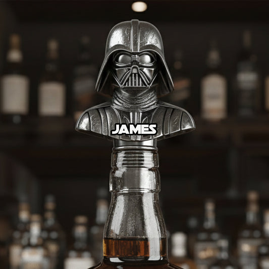 The Black Armored Commander - Personalized The Force Bottle Stopper