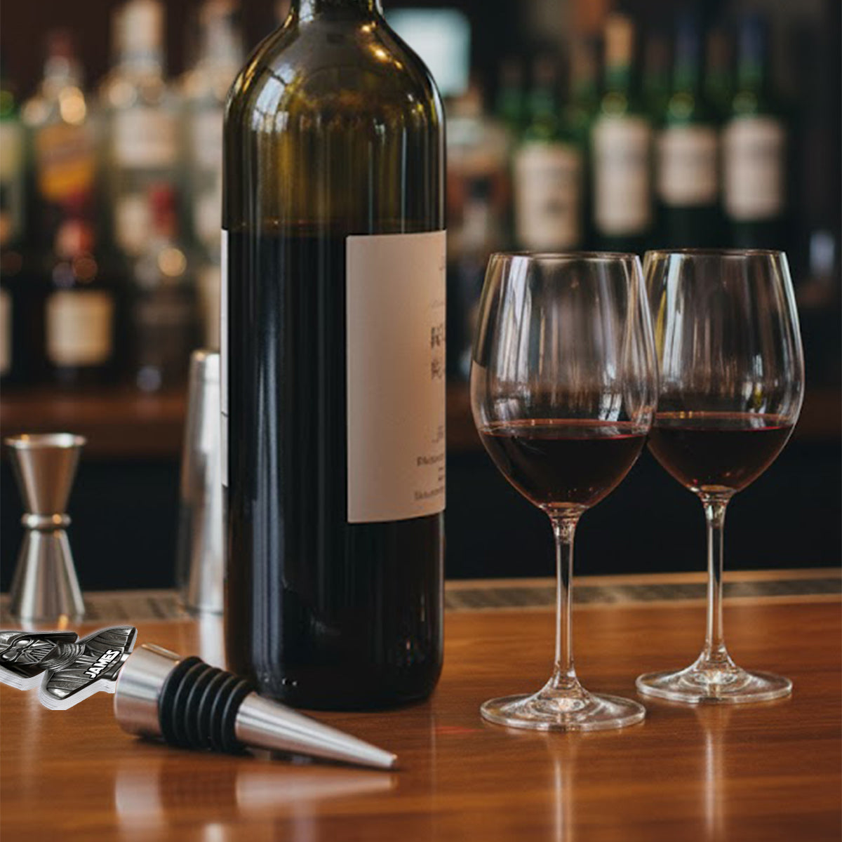 The Black Armored Commander - Personalized The Force Bottle Stopper