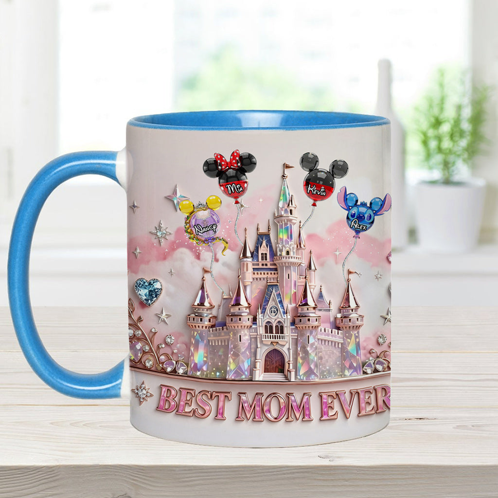 Best Mom Ever - Personalized Mouse Accent Mug