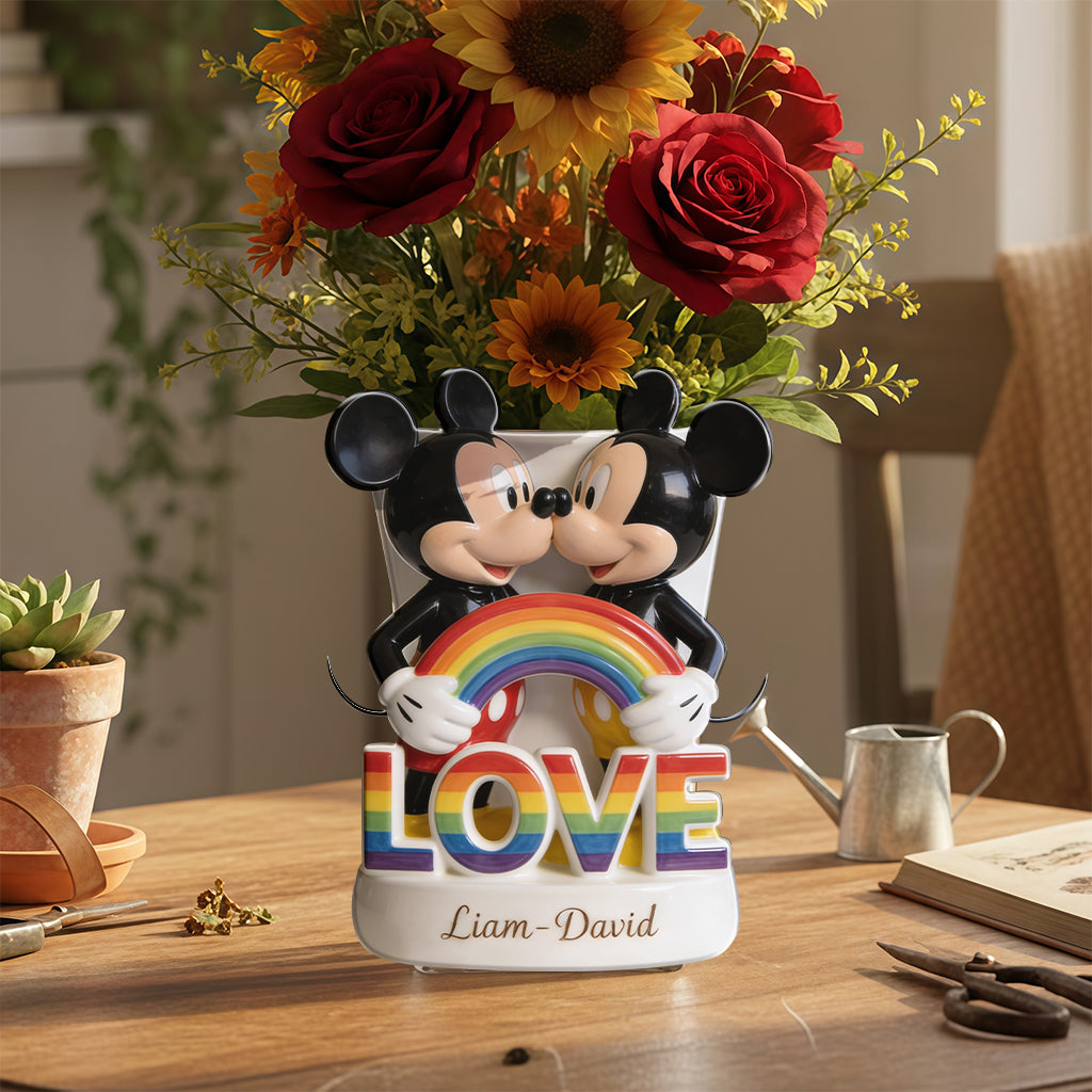 Love Is Love - Personalized LGBT Support Acrylic Pot