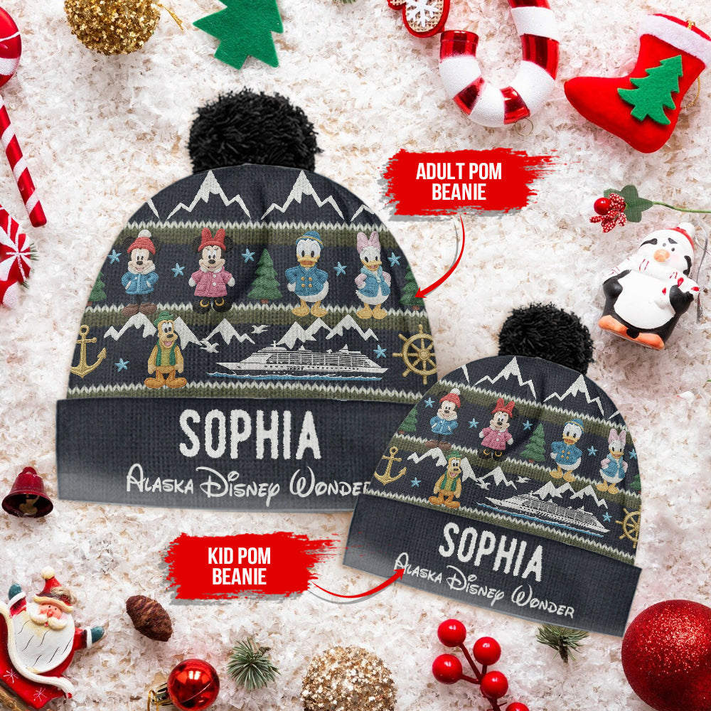 Alaska Trip - Personalized Mouse Beanie Hat