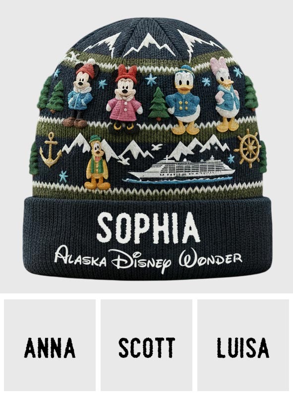 Alaska Trip - Personalized Mouse Beanie Hat