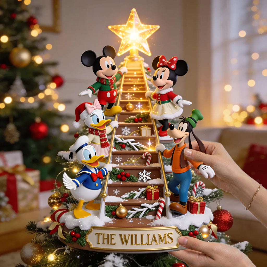 Magic Christmas - Personalized Mouse LED Light Tree Topper